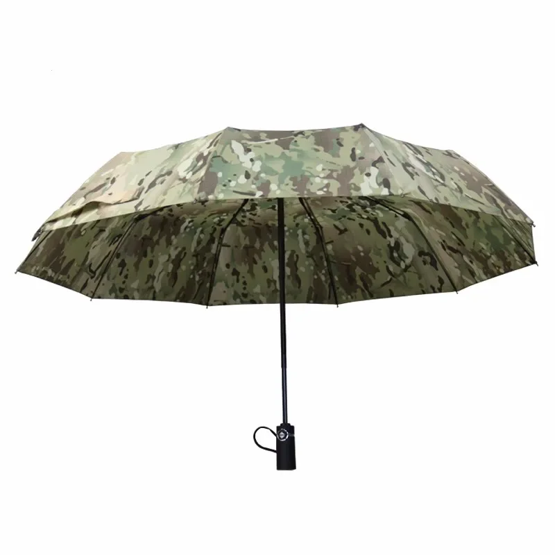 

Camo Umbrella Multicam MC Tiger Stripe Desert Digital Night Camouflage Automatic Folding Wind-resistant Sunshade f Military Fans