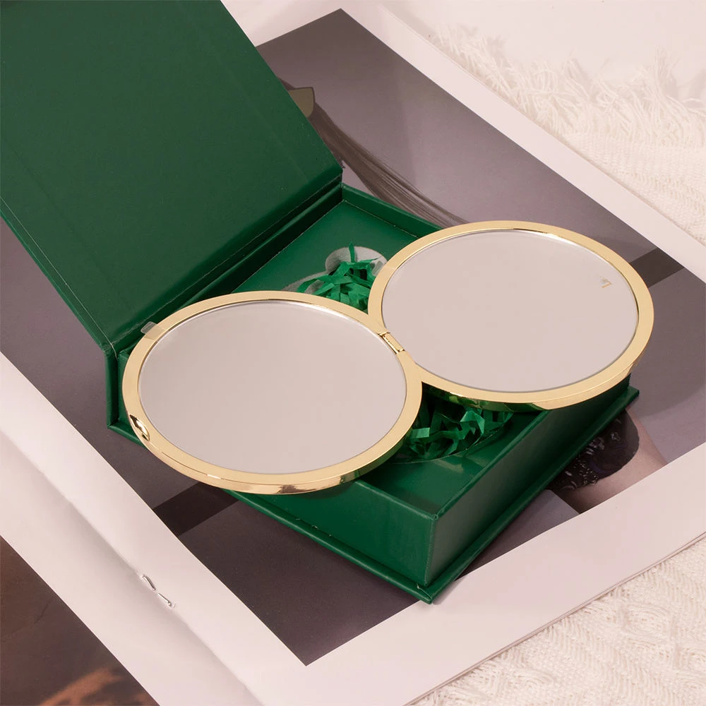 

High Beauty Princess Style Makeup Mirror, Convenient for Going Out, Portable Mirror, Small Mirror Gift Box, Comes with Hand Gift