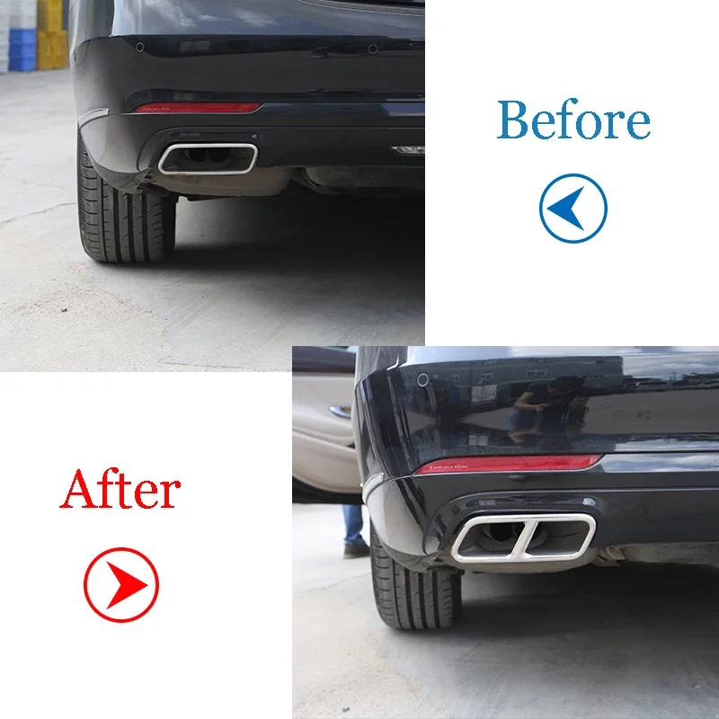 

For Mercedes Benz 13-15 GL Class X166 S R Class w222 w251 10-17 Car Styling 304 Steel Exhaust Cover Trim Accessory VBVTF