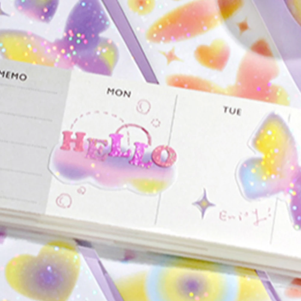 나비 시리즈 장 마스킹 테이프, 플래너 스크랩북용 호일, 40mm 와이드 와시 테이프 저널 용품