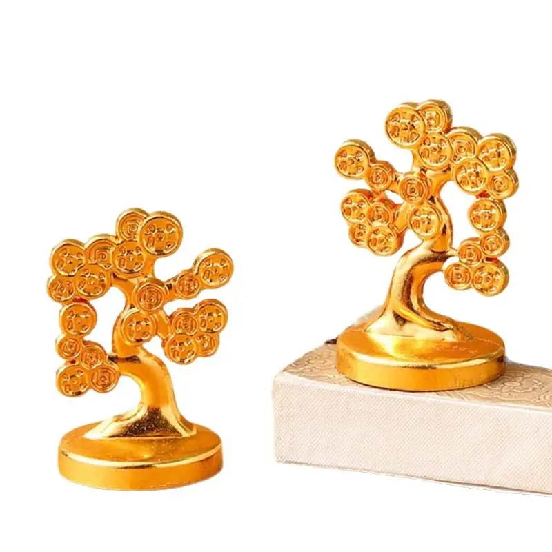 Feng Shui Auspicious Fortune Tree Small Ornaments Spring Festival Mascot Desktop Ornaments Car Home Decoration Crafts