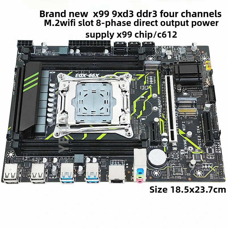 NewX99-XD3/4desktopmainboardC612chipsupports2011-3-pinDDR3/4new6-layerPCBmiddleboard