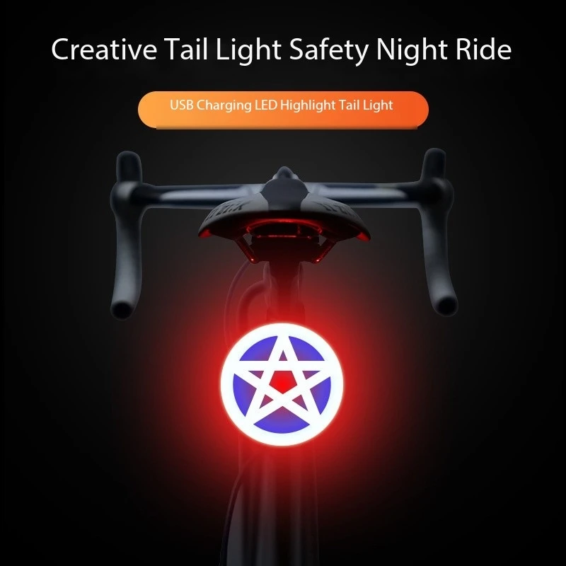 New Bicycle Taillight Cycling Lights Multi Lighting Modes USB Charging Led Flash Tail Rear Lights Bike Accessories