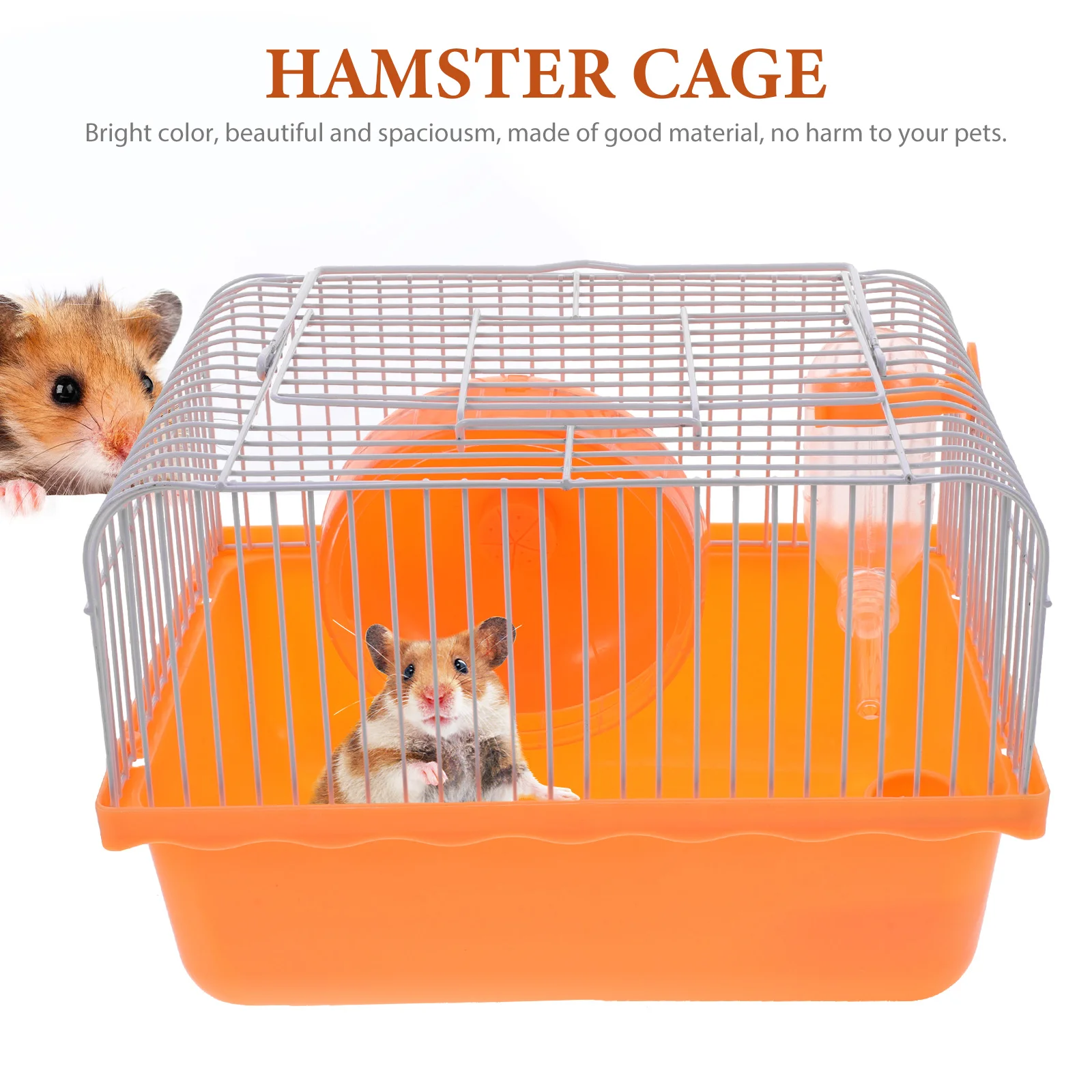 

Small Animal Travel Cage - Ideal Temporary Carrier for Hamsters, Mice, Rats, Gerbils, and Birds