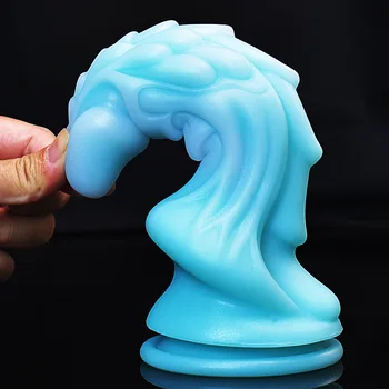 Realistic Monster Dildos Soft Liquid Silicone Huge Dinosaur Scales Penis With Suction Cup Sex Toys For Woman Female Masturbation 5