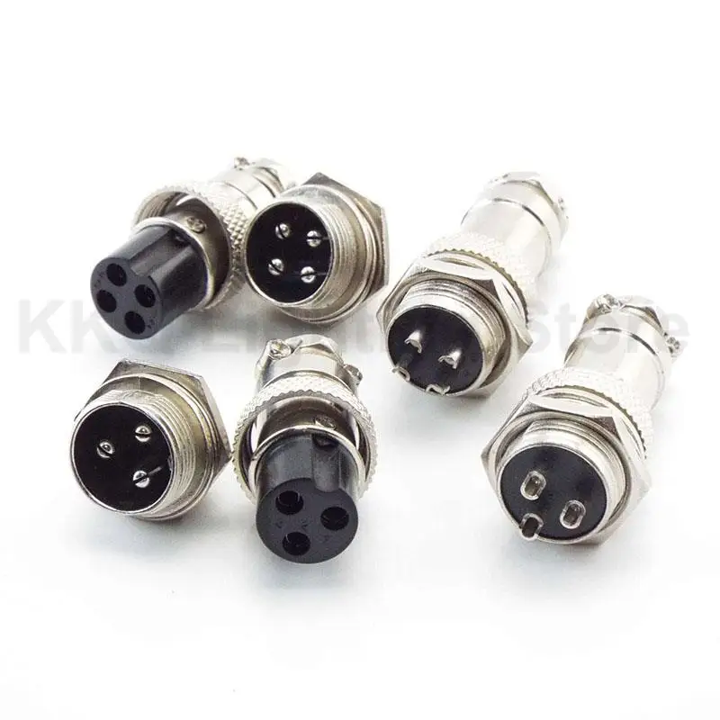 

GX16 Nut type Male & Female Electrical Connector 2/3/4/5/6/7/8/9/10 Pin 16mm Aviation Socket Plug Wire Panel Connectors K5