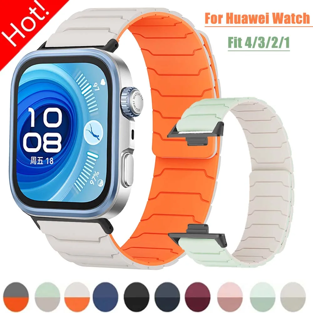 Magnetic Loop Silicone Sport Strap Replacement Band