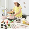 DIY Pretend Play Simulation Pretend Play House Cut Vegetable Cooking Game Set Child Enlightenment Fun Toy Children Gifts 3