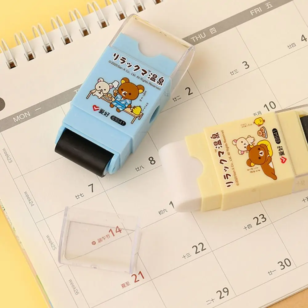 Cute Roller Eraser With Eraser Dust Cleaner Built-in Pencil Sharpener 3 in 1 Erasers Manual Crumb Collectors for Students Pencil eraser