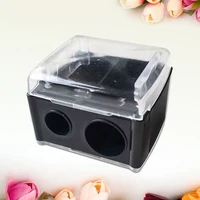 1 Pc Double Holes Lipstick Pencil Sharpener For Eyebrow Lip Liner Eyeliner Pencil 2