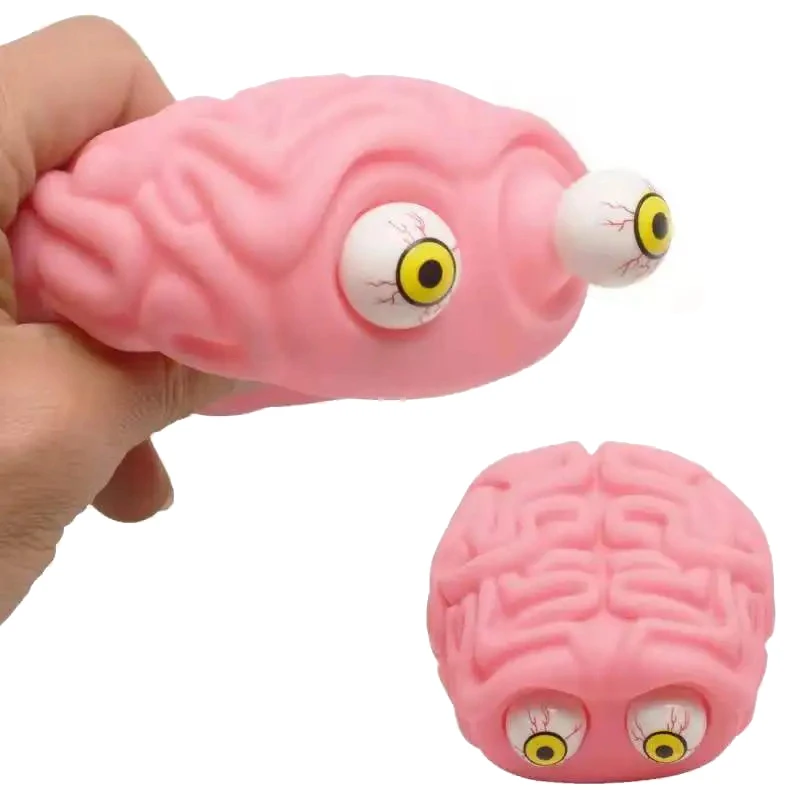 안티 스트레스 플리피 두뇌 퀴시 눈 터지는 스퀴즈 피젯 장난감, 어린이 ADHD 자폐증 불안 완화 장난감, 어린이 성인용 멋진 물건