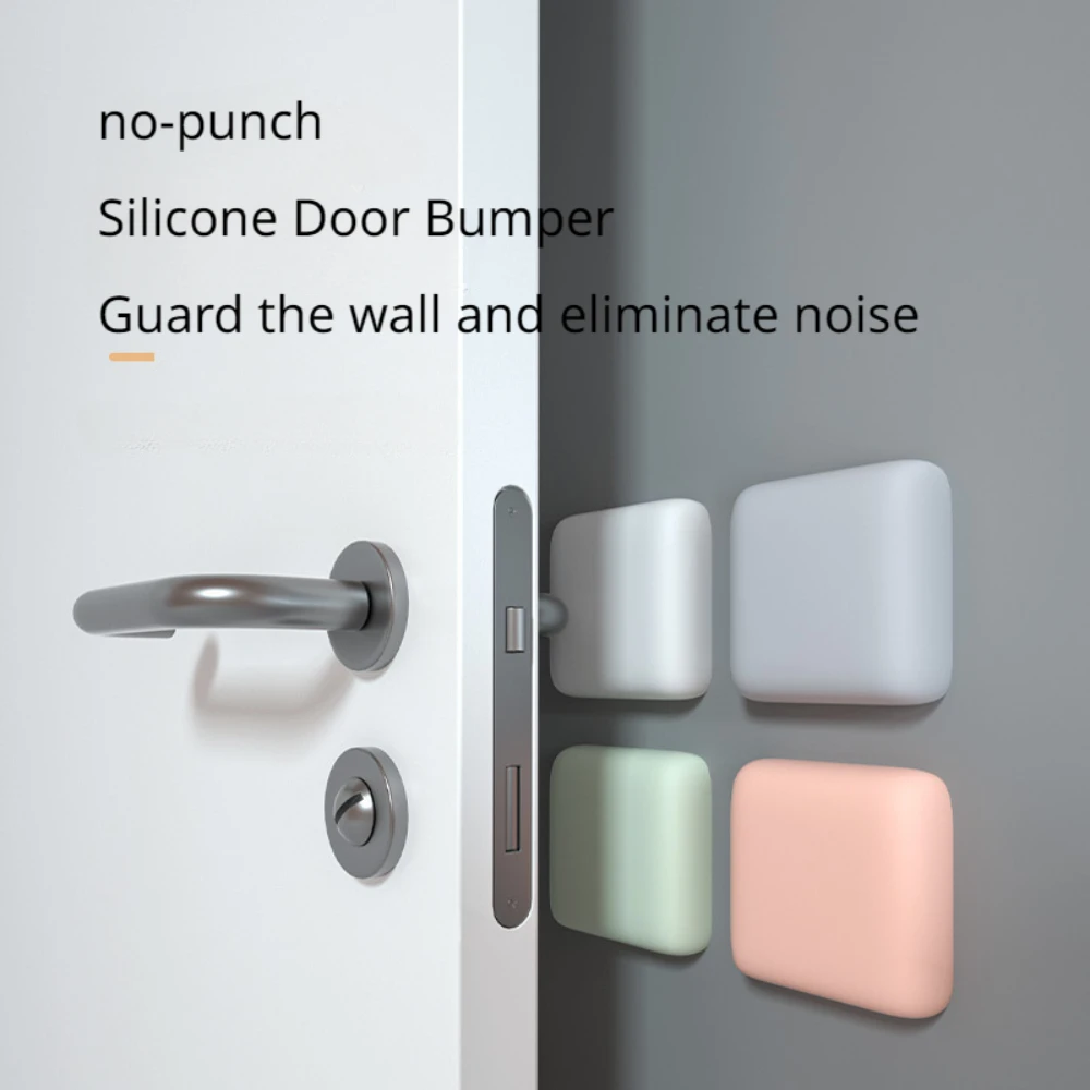 

2PCS Nordic Silicone Self-Adhesive Door Barrier Protector Door Handle Buffer Protective Bezel Silencer Anti-Collision Pad Stop