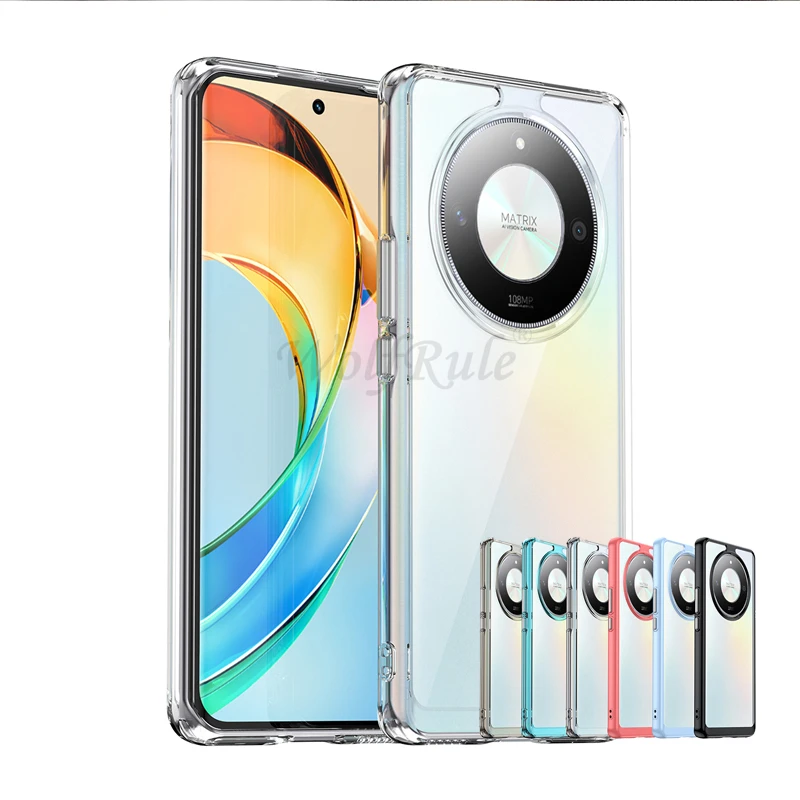 Per Honor Magic 6 Lite Custodia Cover Honor Magic 6 Lite Capas Antiurto Colore Trasparente Clear Fundas Huawei Honor Magic 6 Lite