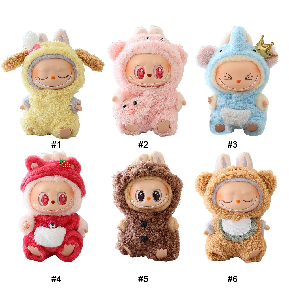 Labubus Mini Doll Clothes Outfit Hat Clothes Shoes Labubu II Doll Accessories Cultivate Sitting Party Game Toys 1PCS For 17cm doll clothes,mini doll ornaments