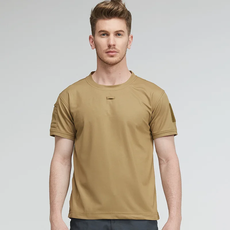 

2023 New Outdoor Workwear Military T-Shirt Men's Summer Quick Dry Lightweight Short Sleeve Special Forces Large Training T-Shirt