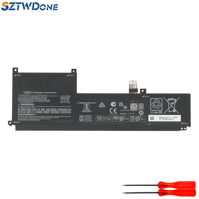 Batteria Per Laptop Sztwdone Sc04Xl Per Hp Envy 14-Eb0007Tu Hstnn-Ib9R M07392-005 15.4V 63.32Wh