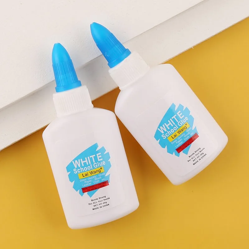 40ml Washable Liquid White Glue Student Bond Paper Crafts Diy