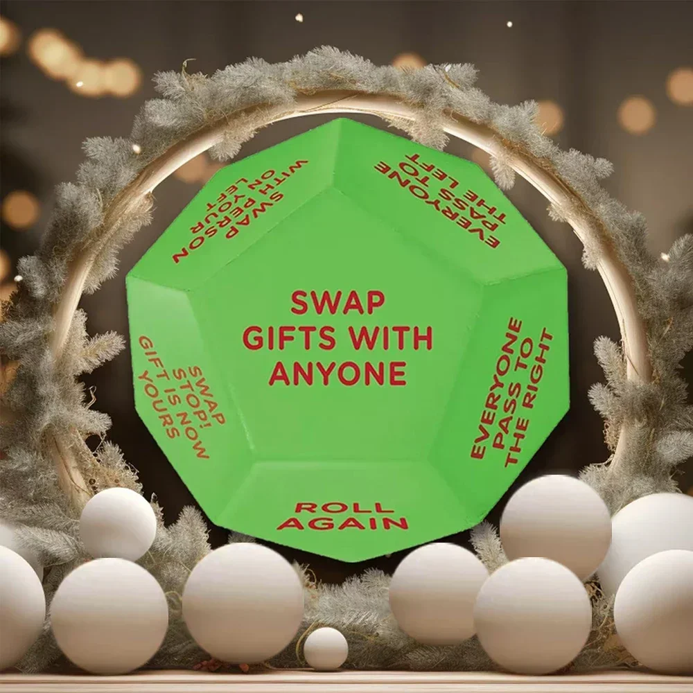 Santa Swap Gift Exchange Dice New Santa Claus Polygon Exchange Dice