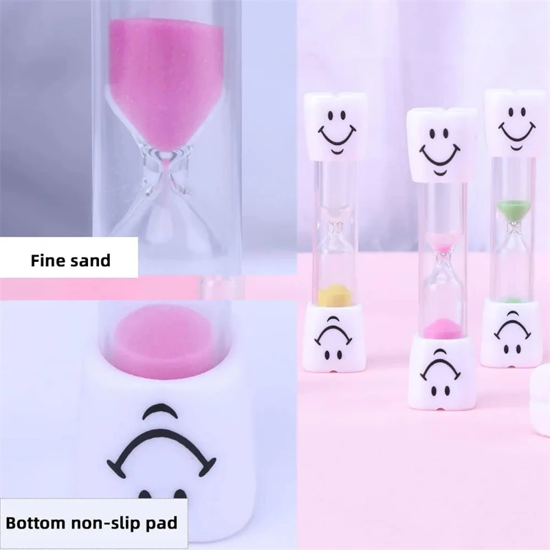 Sand Timer 3-min Hourglass Timer for Tooth Brushing 1PCS