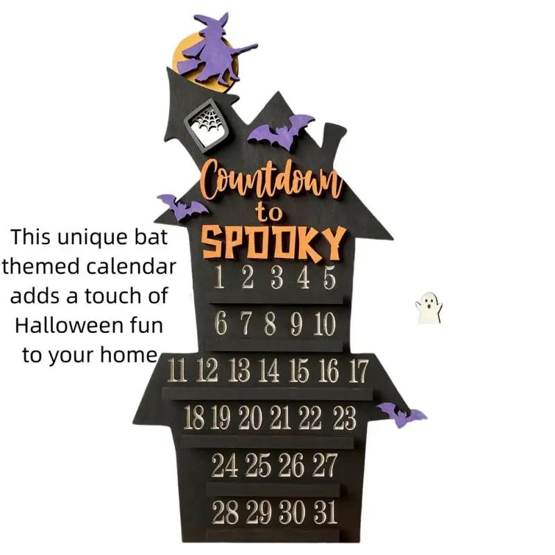 Halloween Countdown Calendar European Creative Decoration Unique Design Practical Durable Scary Countdown Decorations Calendar