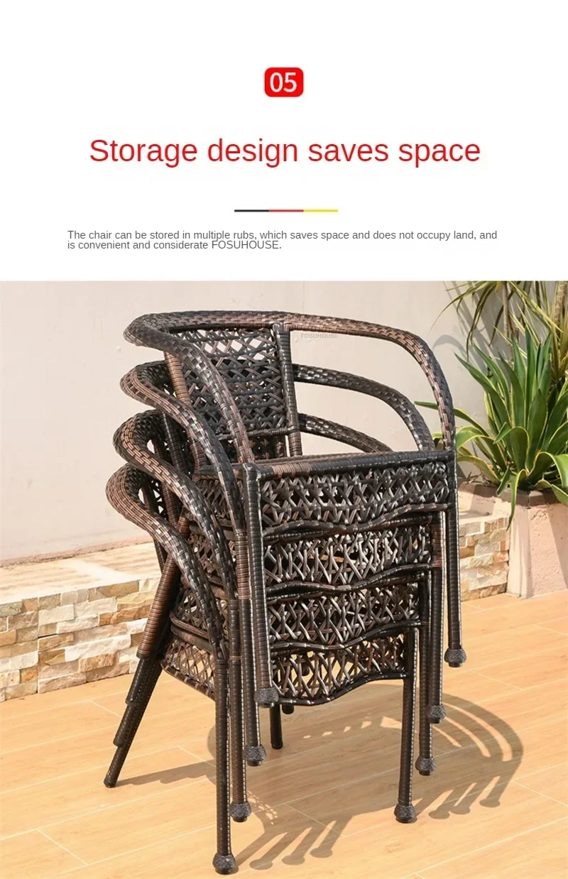 Nordic Patio Outdoor Furniture Set Leisure Balcony Tea Table and Chair Courtyard Outdoor Table and Chair Garden Furniture Sets Y