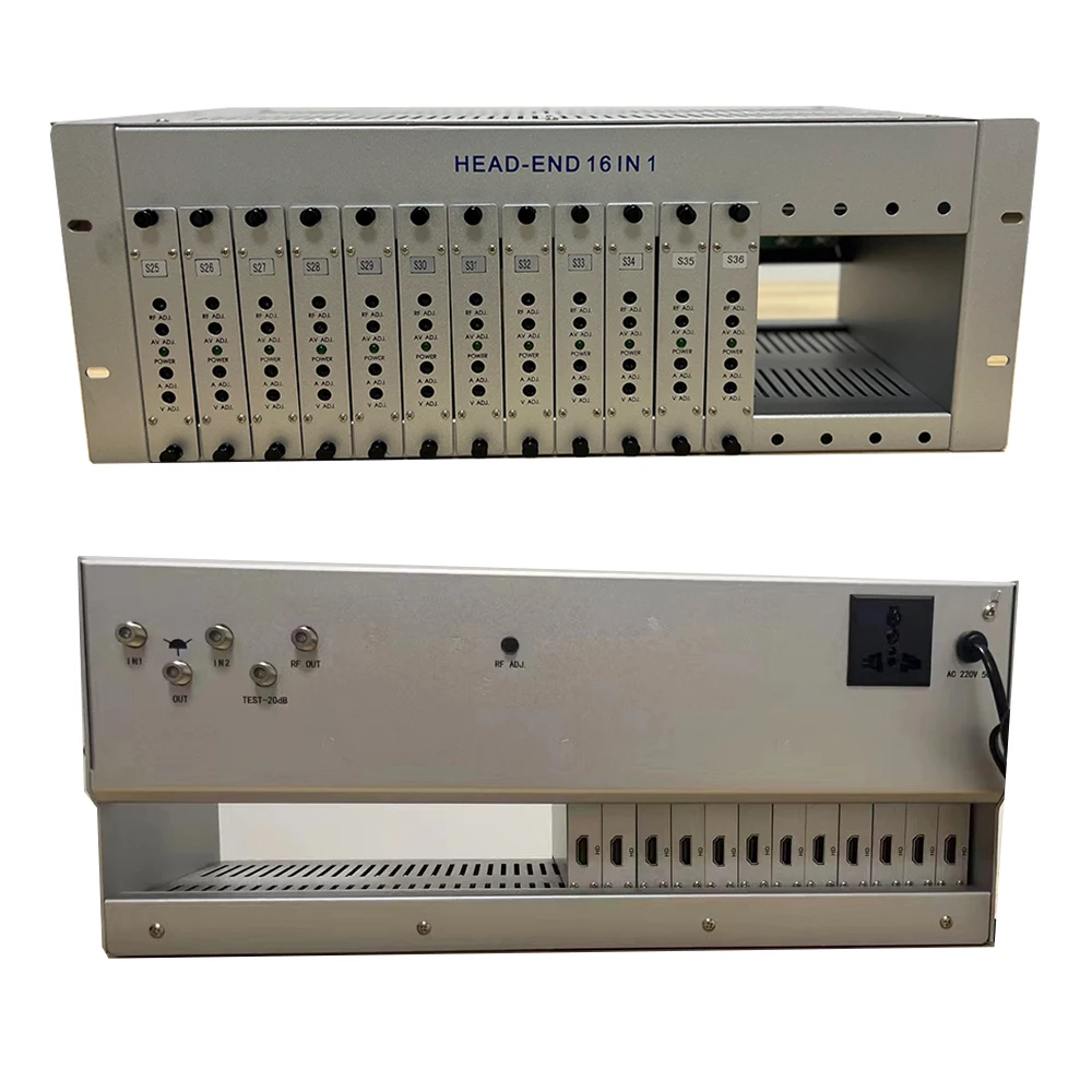 12-channel adjacent frequency analog modulator, hotels, guest houses, cable TV, front-end equipment, HDMI to RF coaxial