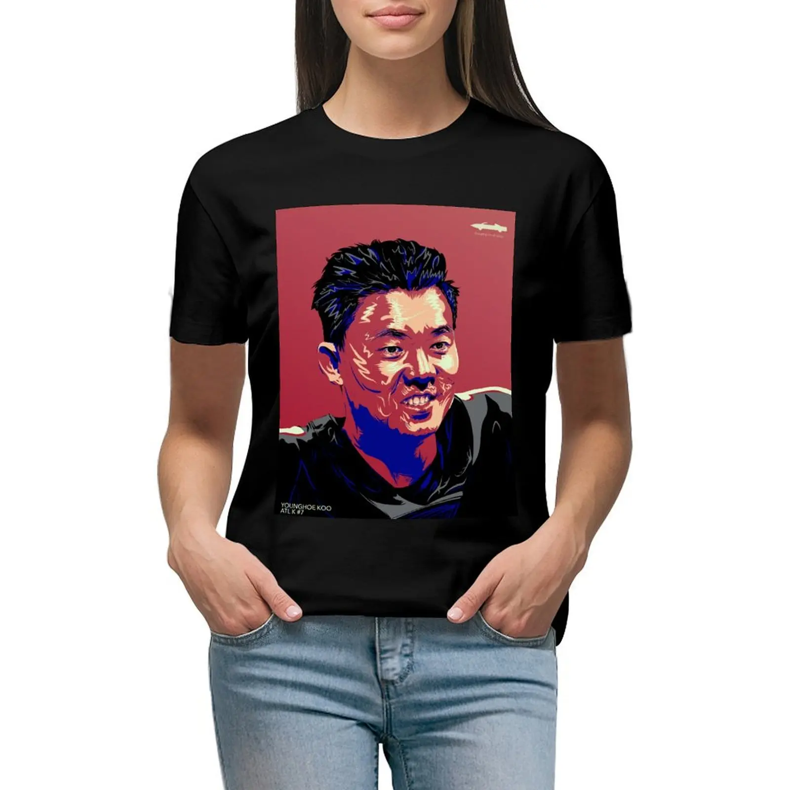

Younghoe Koo футболки с фасонами Kicker футболки Аниме одежда топы футболки для женщин хлопок