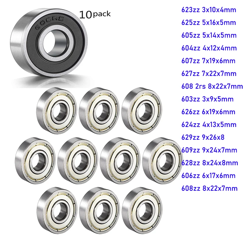 Roulement à billes 604ZZ 4x12x4mm