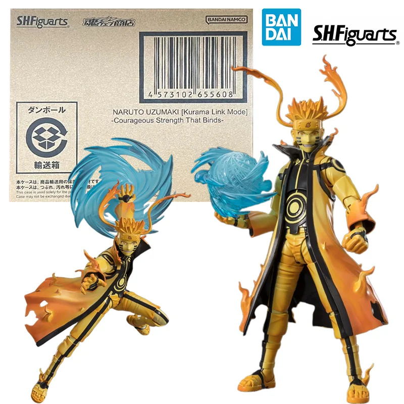 

Bandai Namco S.H. Фигурarts Naruto Uzumaki Kurama Link Mode 16 см, аниме оригинальная экшн-игрушка, коллекция подарков