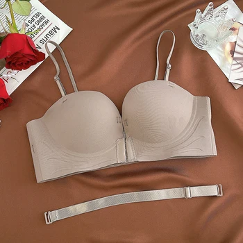 حمالات صدر رافعة مثيرة بدون درزات ملونة وغير مرئية 7