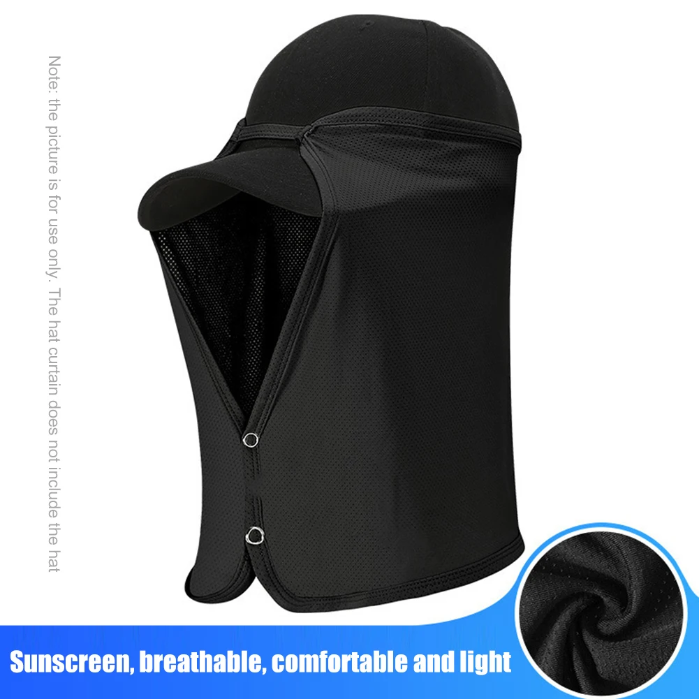Polyester Sun Protection Hat Visor Quick Drying Face Neck Cover
