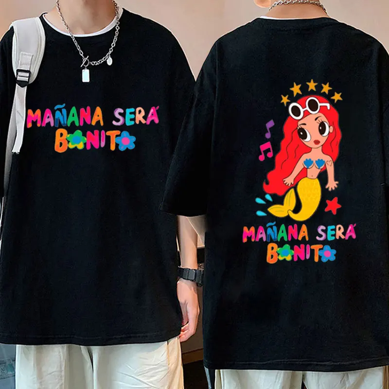 

Karol G Manana Sera Bichota Print T Shirt Men Women's Fashion Oversized T Shirts Male Streetwear Casual Short Sleeve T-shirt