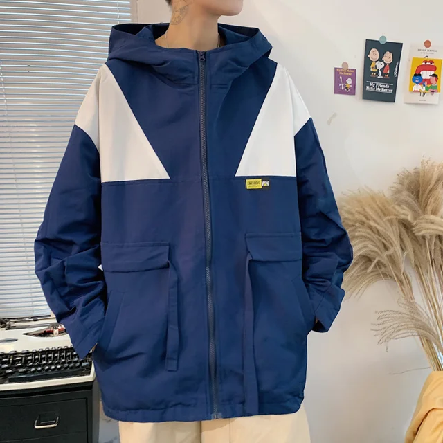 Privathinker – veste d'extérieur coupe vent à capuche pour hommes, manteaux  à la mode pour hommes, vêtements unisexes amples pour printemps | AliExpress