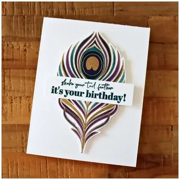 Album Card DIY PaperPeacocks Bold Peacock Mask Feather Metal Cutting Dies Silicone Stamps Scrapbooking Stencil Photo Embossing