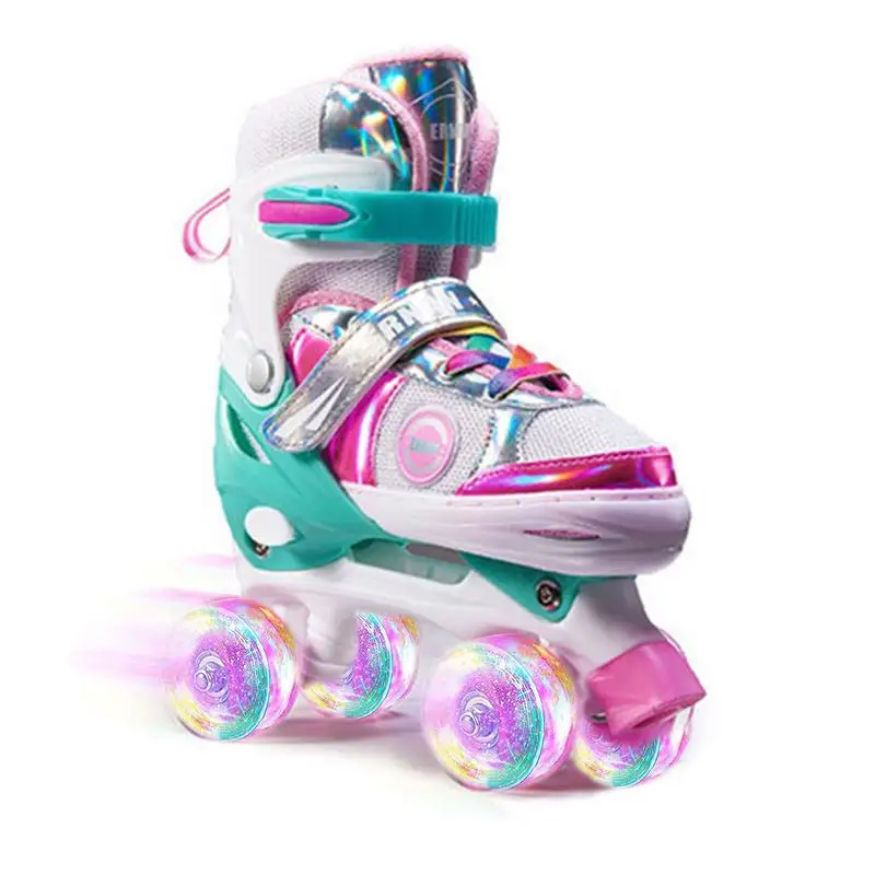 SULIFEEL Rainbow Unicorn Roller Skates Patins à roulettes Réglable