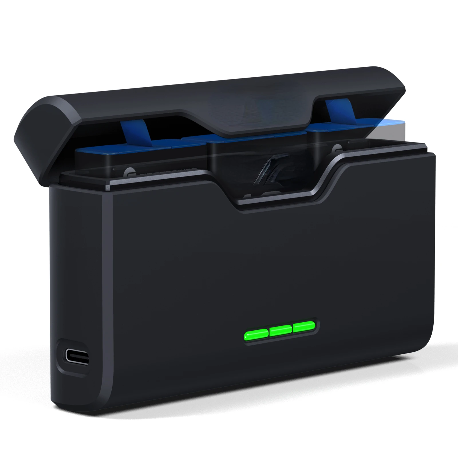 

Mini Battery Storage Box 3 Slots Type C Fast Rechargeable Camera Batteries Charger For Gopro 10/9/8/7/6/5 Battery