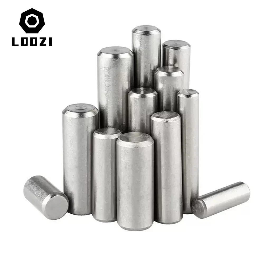Cylindrical Locating Dowel Pin M1-M6 304 Stainless Steel Metal Fixed Shaft Lock Pins Round Bar Solid Rod