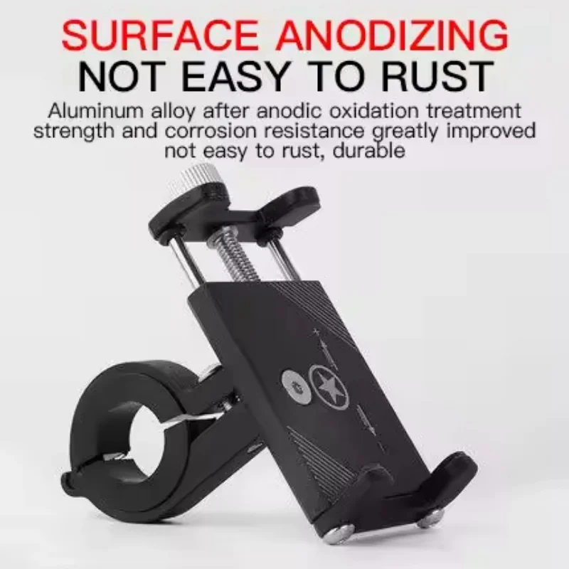 Universal Bicycle and Motorcycle Phone Holder - Durable Metal Mount