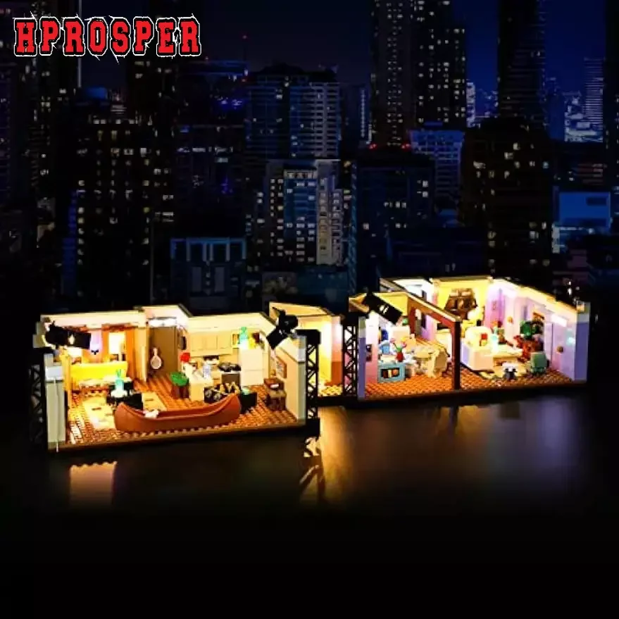 

Hprosper 5V LED Lights for 10292 The Friends Apartments Decorative Lamp With Battery Box (Not Include Lego Building Blocks)