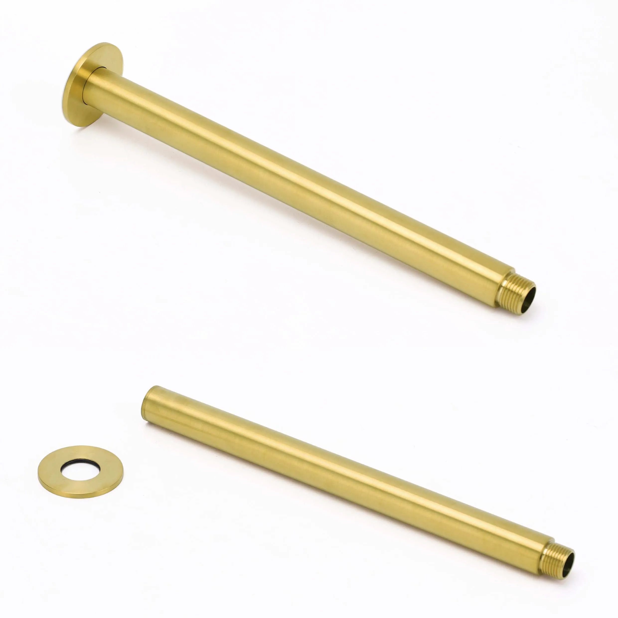 **Sydney Stock** KYLINS Round 8/10/12/16'' Rain Shower Head Set with 300/450/600mm Ceiling Arm Brushed Gold DIY WELS WATERMARK