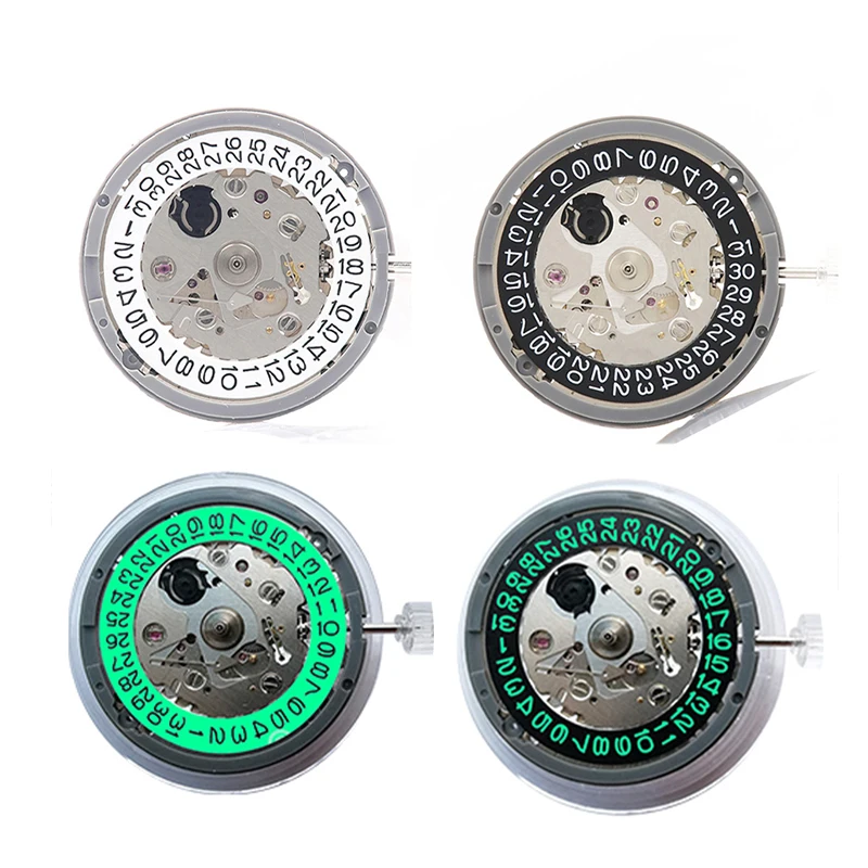 Green Luminous Seiko Nh35 Nh35A Japan Movement Crown At 3.0/3.8 Oclock Automatic Mechanical Movt Skx007 Srpd Turtle Watch Repair