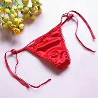 String en soie dentelle sous-vêtements Sexy femmes culottes Sexy femme taille basse String dentelle Lingerie intimes tongs t-back 4