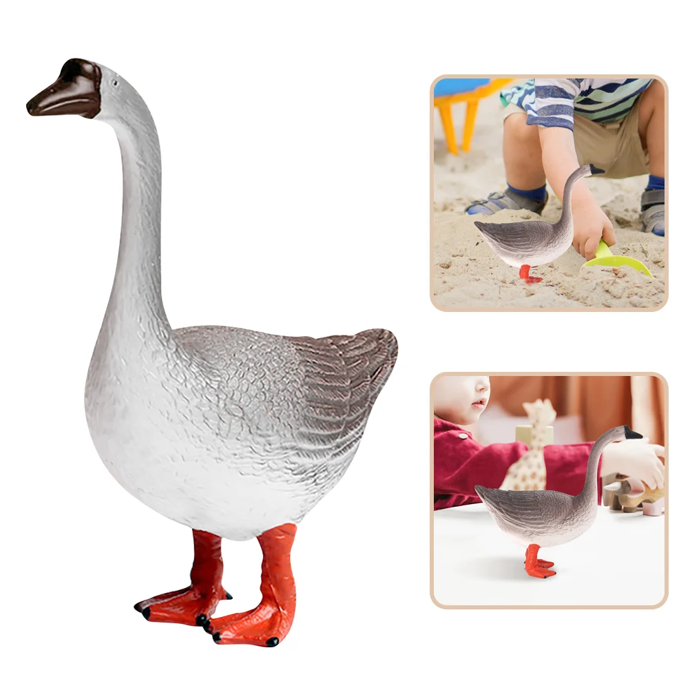 

Goose Statue Plastic Goose Figurine Garden Goose Sculpture Desktop Goose Ornament Animal Figurine Home Patio Easter Decorations