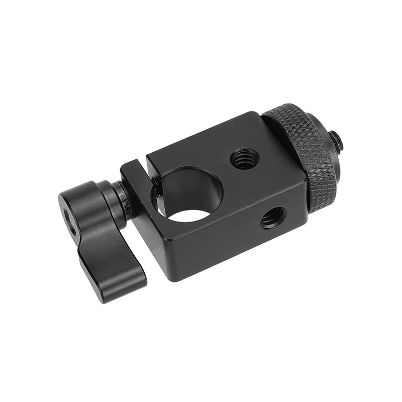 15mm Single Rod Clamp Adapter with 1/4" Screw Connector Mount For Camera Rig Mon