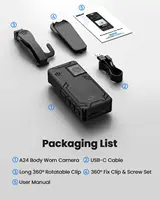 BOBLOV Mini Camera A24 HD 1296P Sports Action DV Digital Cameras Security Protection Small Camcorder Pocket Police Body Camara - Image 6