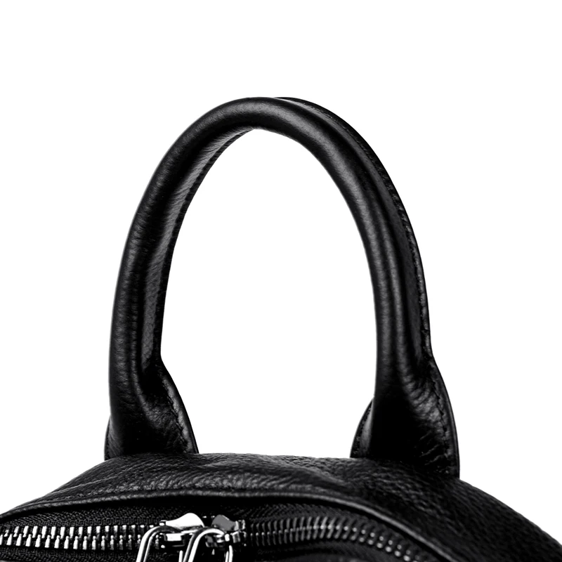 Genuine Leather Women's Backpack Fashion and Elegant Bag Soft Leather Solid Backpack Zipper Comfortable Bag For Ladies Designer 5