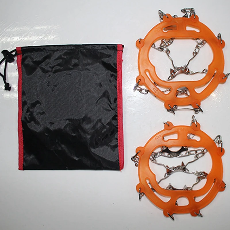 Crampons Stainless Steel Anti-Skid Ski Claws Mud Ice And Snow Anti-Skid Shoe Covers Mountaineering Anti-Skid Shoe Chains 5