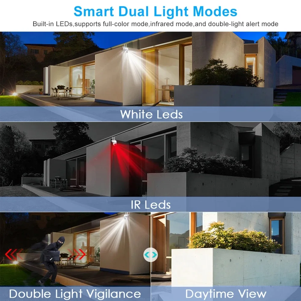 5G IP Wifi Camera 1620P Smart Home Outdoor Security Cam AI Human Detect Auto Tracking Night Vision Wireless Baby Monitor Camera 2