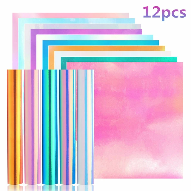 HTVRONT 8/12pcs 12X5ft Multi Color Permanent Adhesive Vinyl Rolls for  Cricut Craft DIY Cup Glass Phone Case Decor Christmas Gift - AliExpress