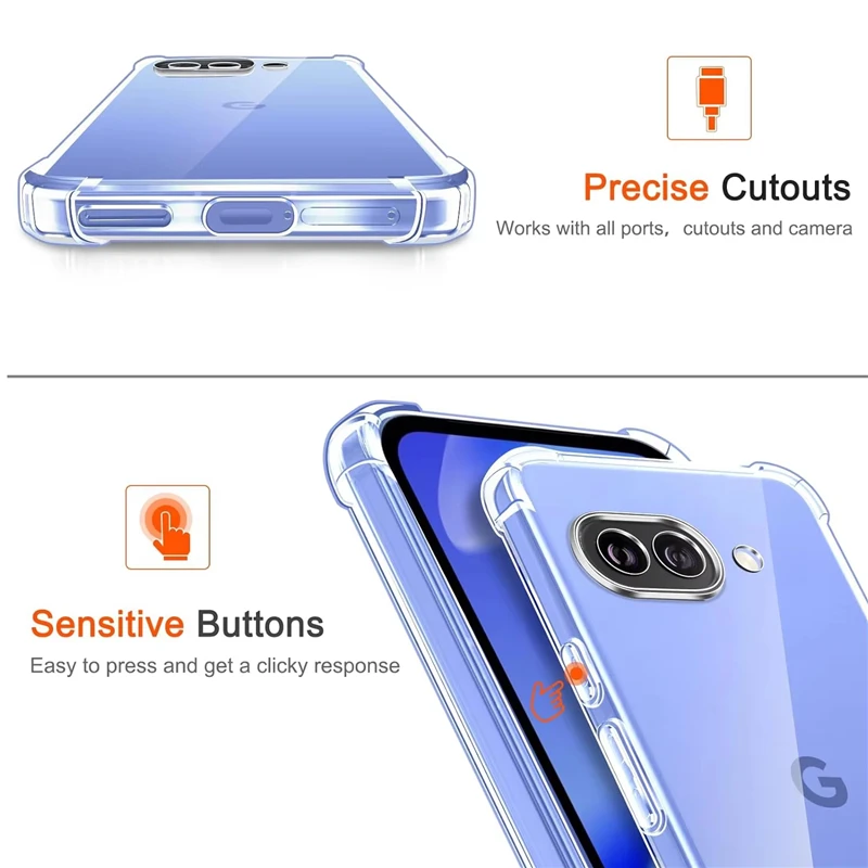 Ultra Slim Transparent Silicone TPU Phone Case Accessories